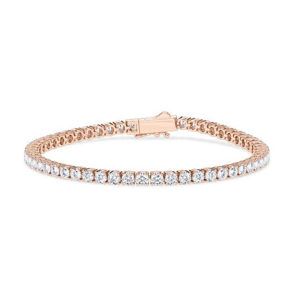 Tennis-Armband Rotgold 750 zus. 5,980ct. Lab Grown Diamant RU-1858