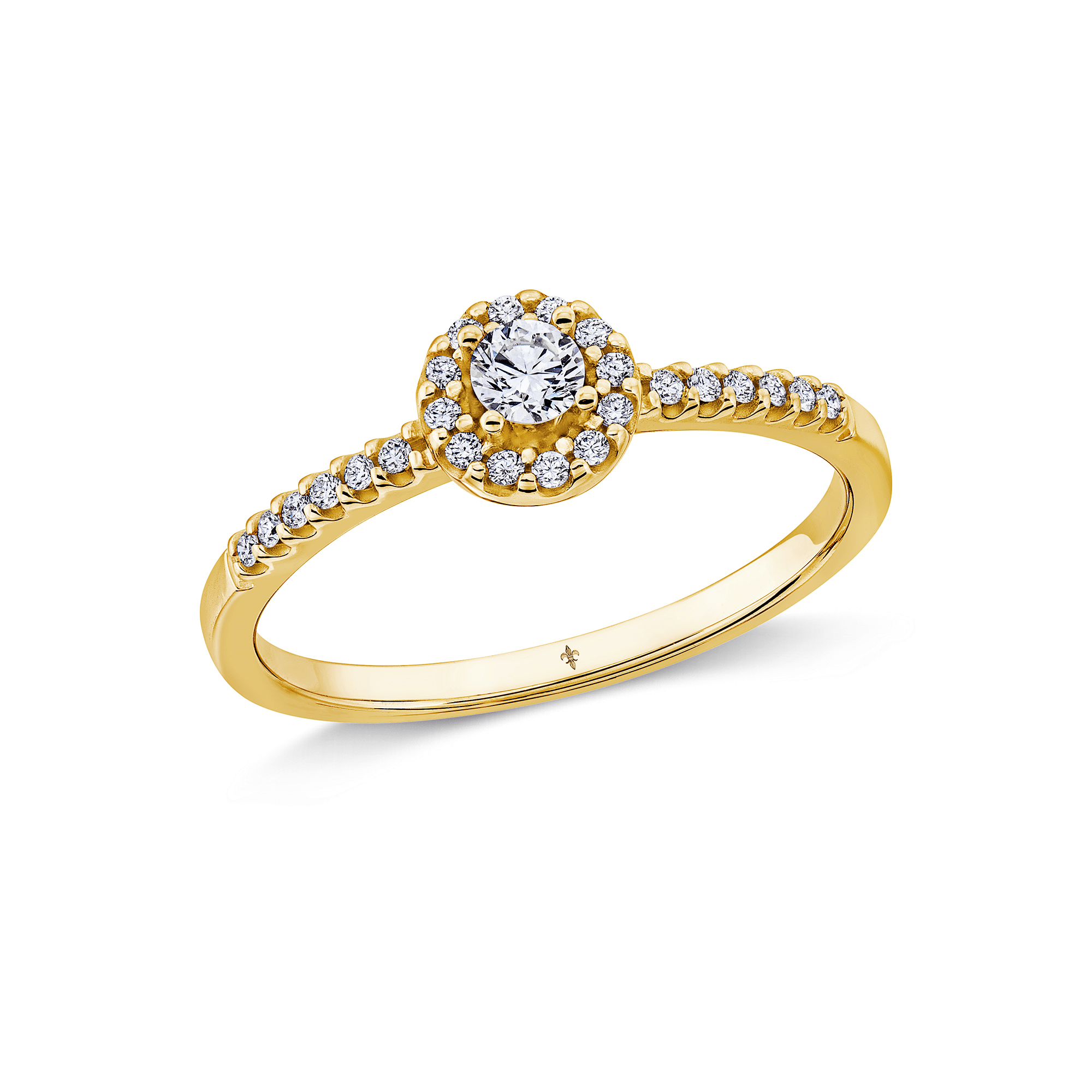 Verlobungsring Piccolina Gelbgold Brillant 0.250 ct.