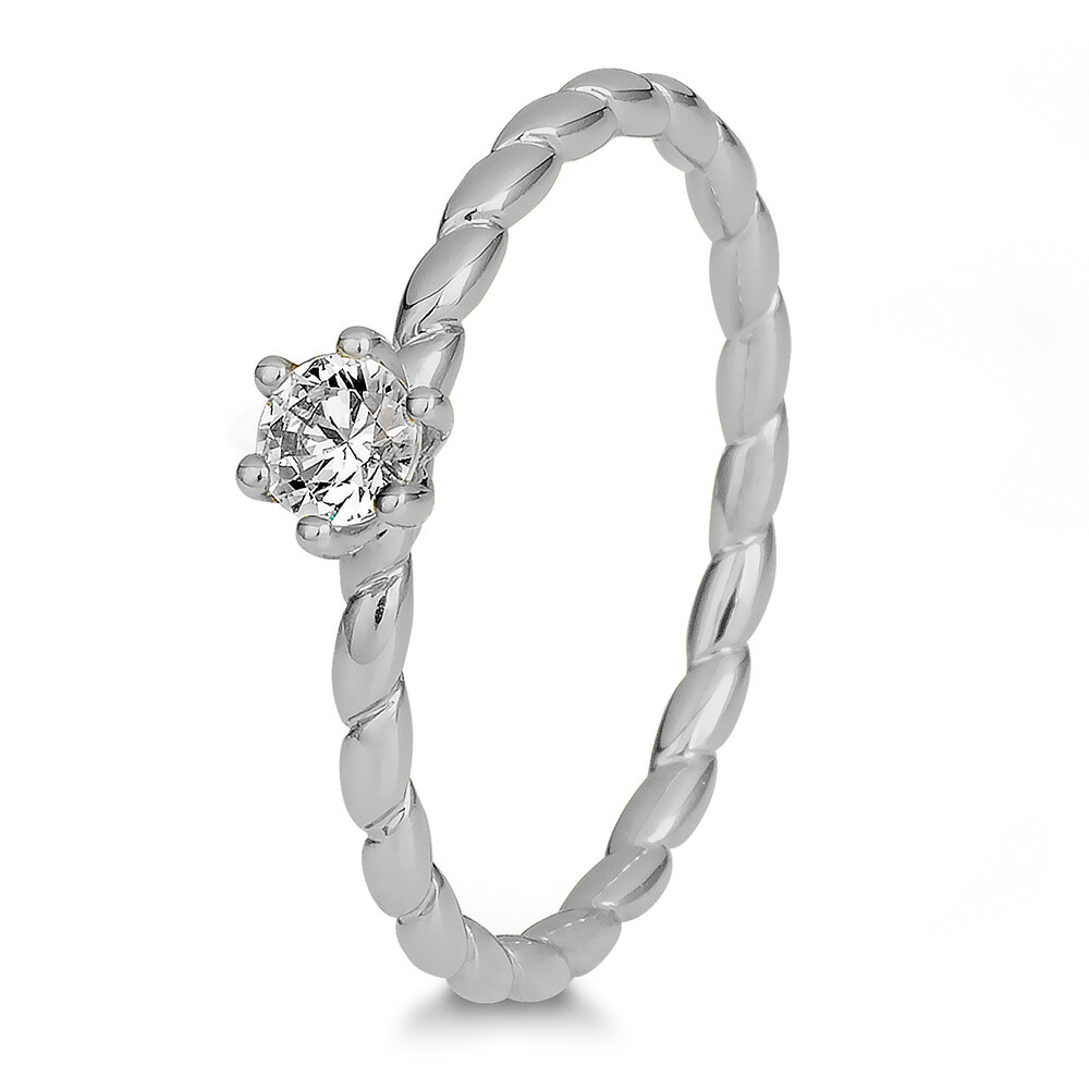 Verlobungsring Twisted BR172-9 Platin Brillant