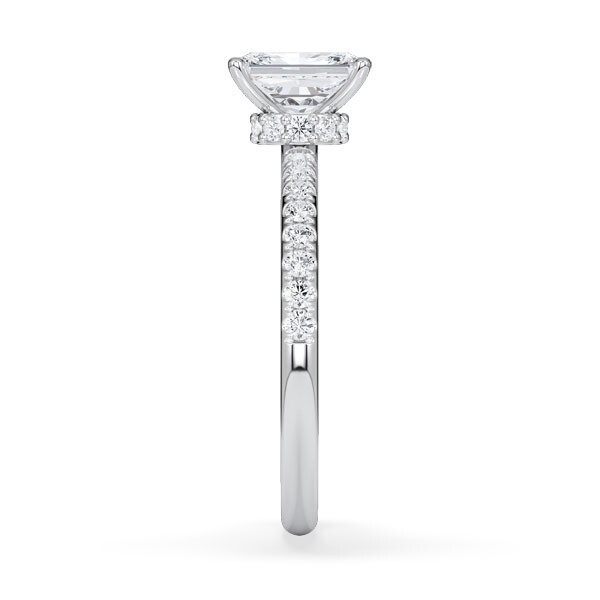 Diamantring Veiled Halo Radiant Platin Rubin 1896