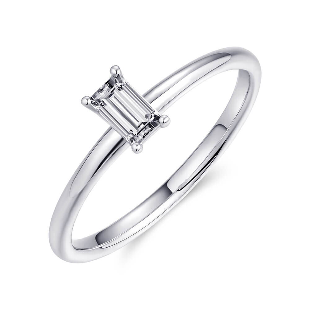 Ring Silber mit Baguette Zirkonia Gisser R417