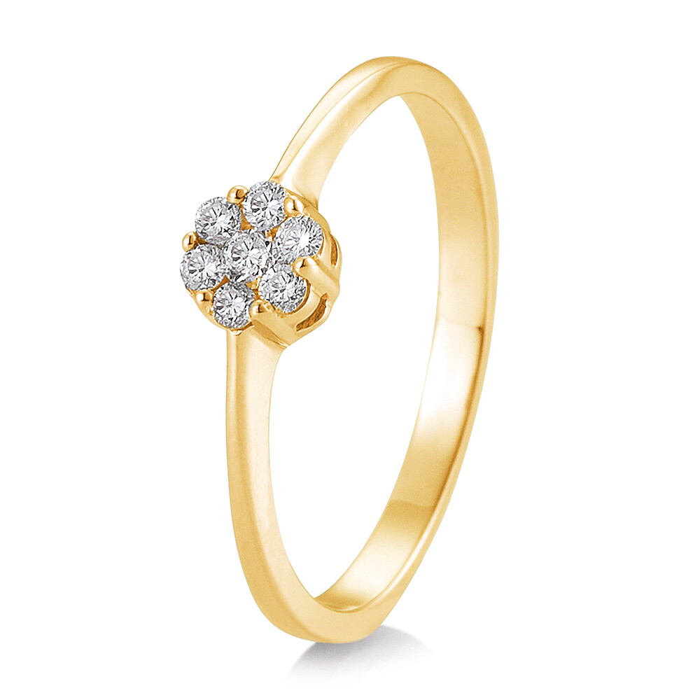 Verlobungsring Flower 41/88019 Gelbgold 585