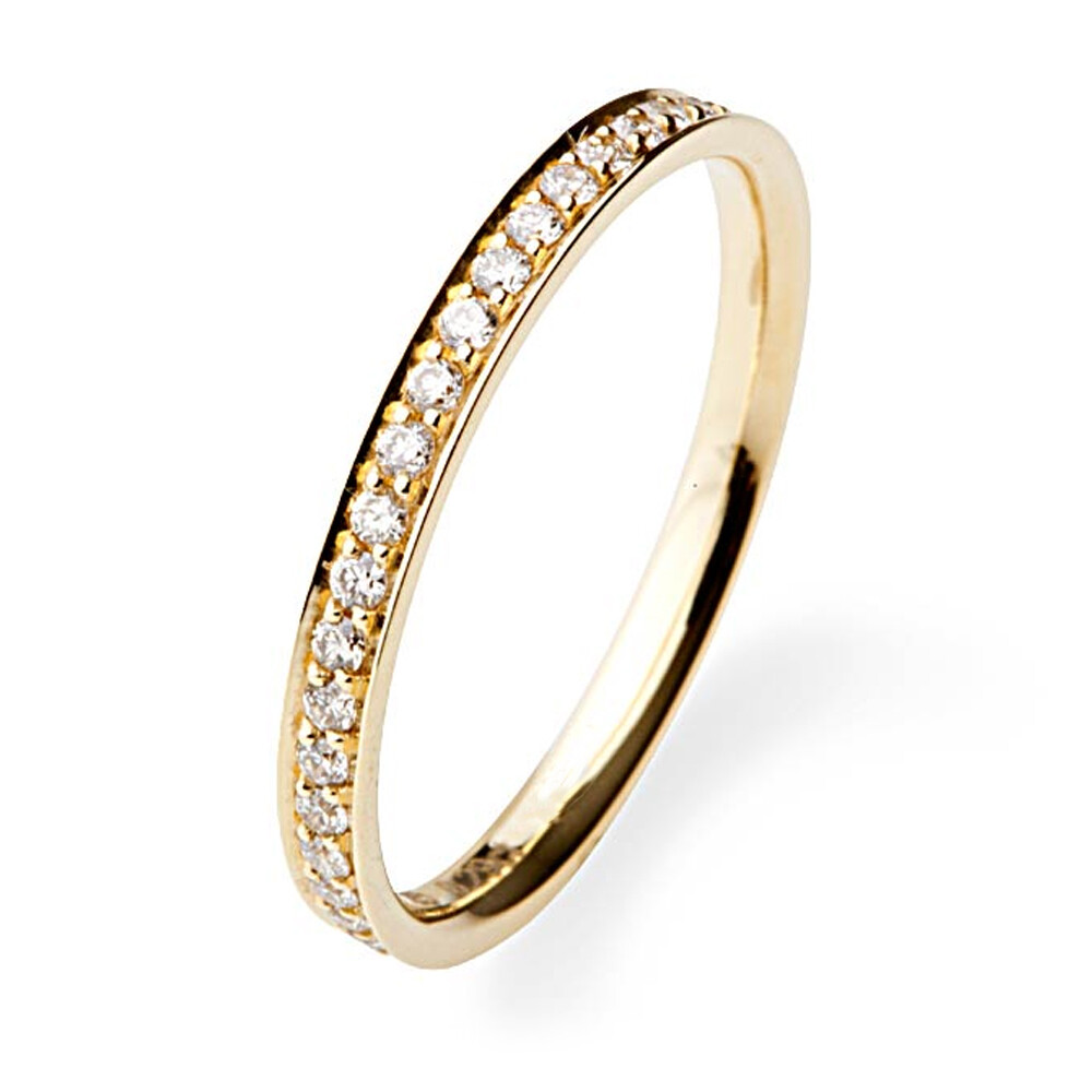 Memoire Ring Gelbgold Brillant 0,280 ct.
