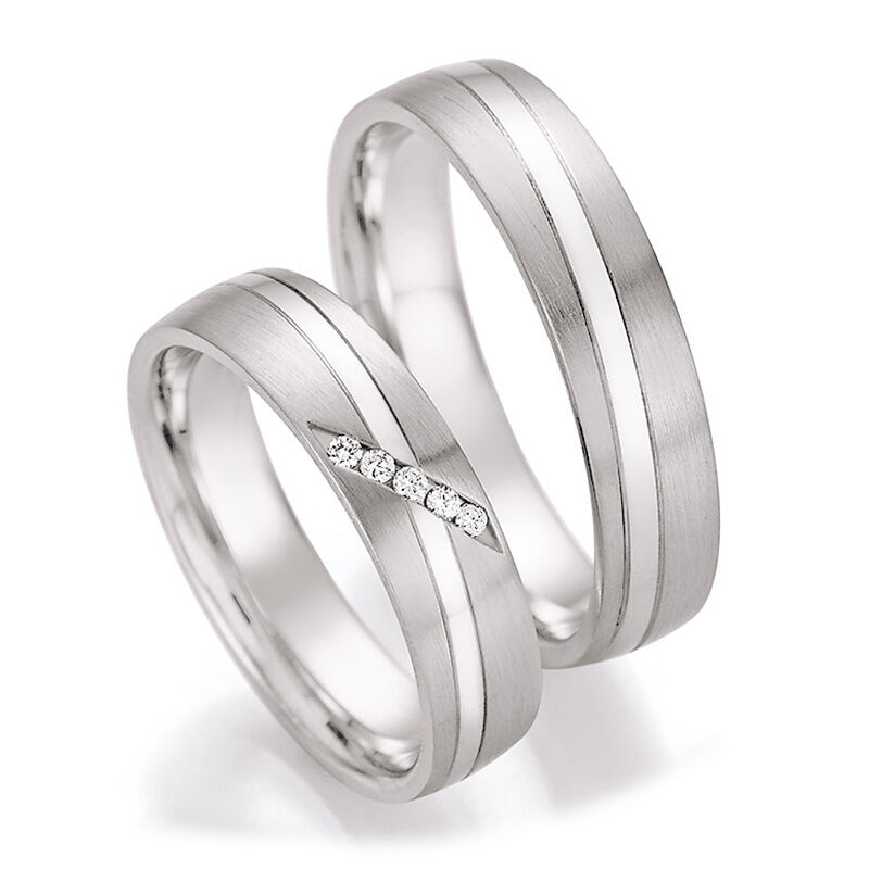 Trauringe Silber 925 55/30030 & 55/30040
