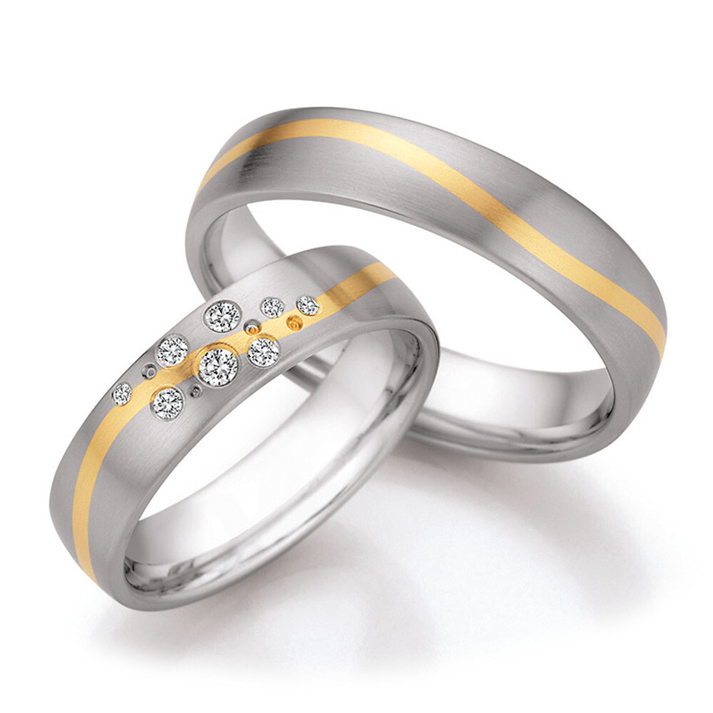 Eheringe Steel & Gold 8825030
