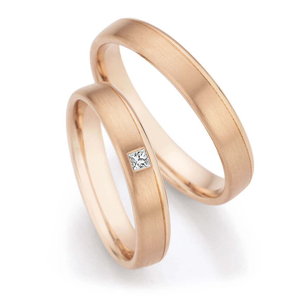 Trauringe Champagne Brillant 0,060 ct.