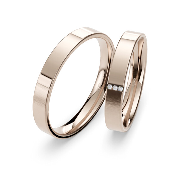 Eheringe Blush-5 Elegant Brillant 0,02ct.