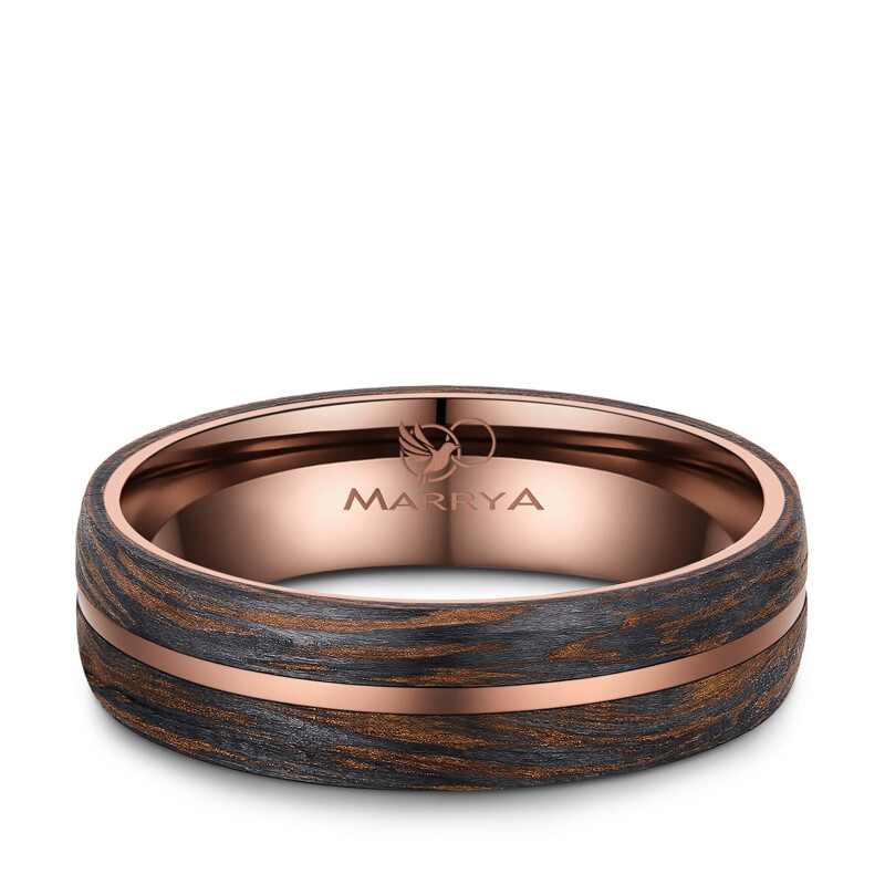 Herrenring Carbon Bronce Design CB-02