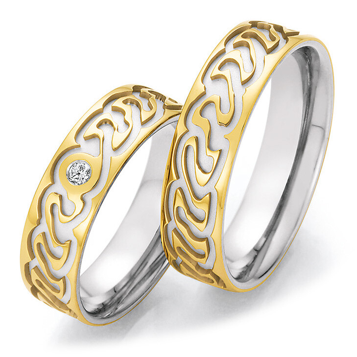 Eheringe Trauringe Bicolor 66/65070 & 66/65080