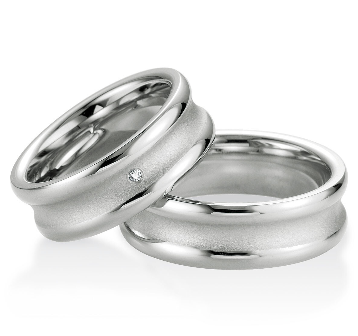 Trauringe / Partnerringe aus Silber 925 - TRS08BR041Si