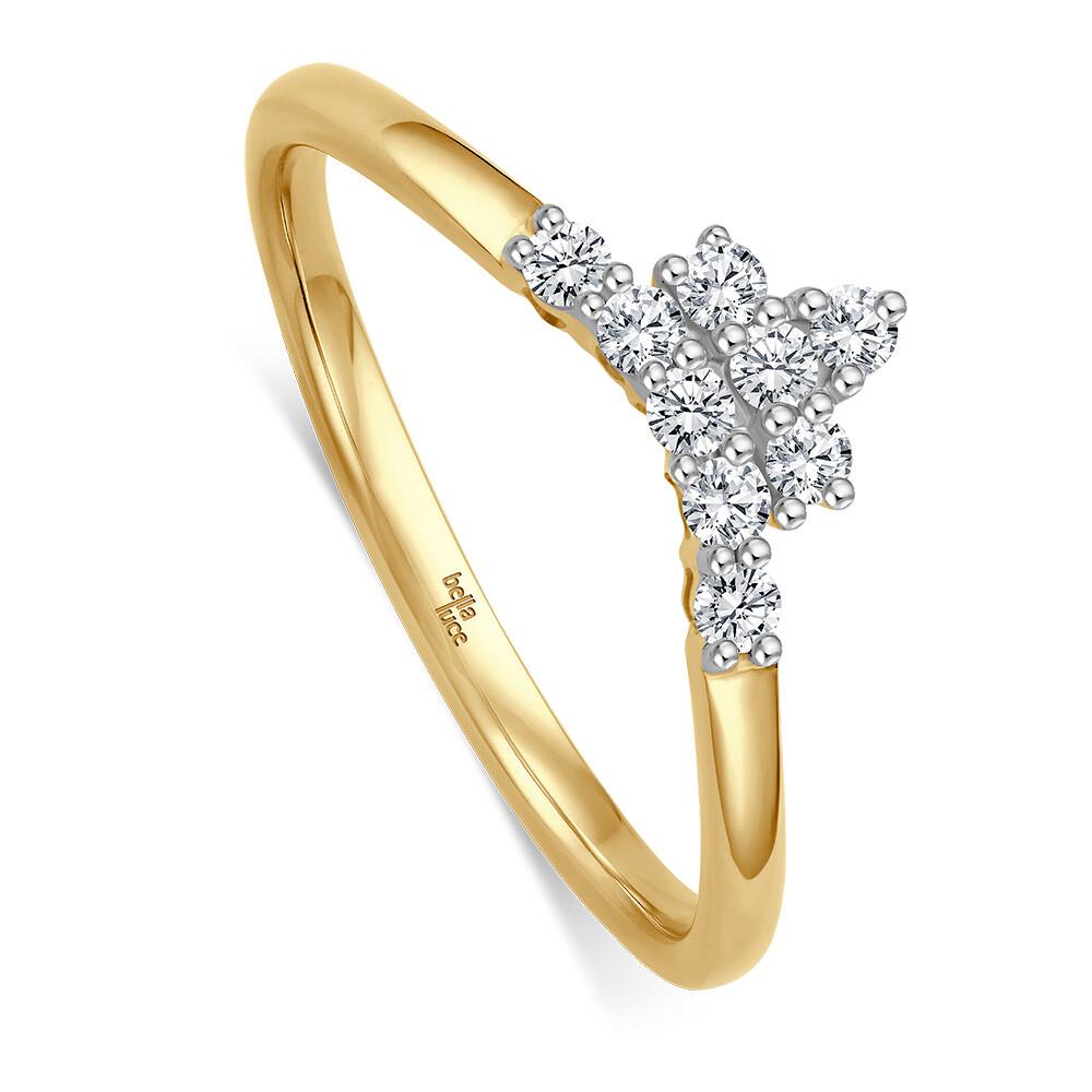 Diamantring Giulia Gelbgold Brillant 0,200 ct.