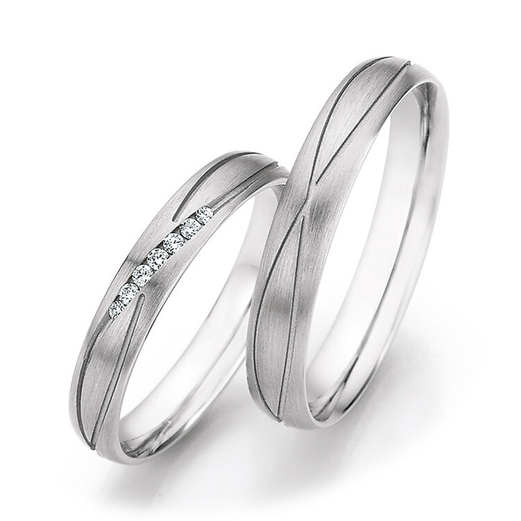 Eheringe Platin Honeymoon 51/30010 & 51/30020