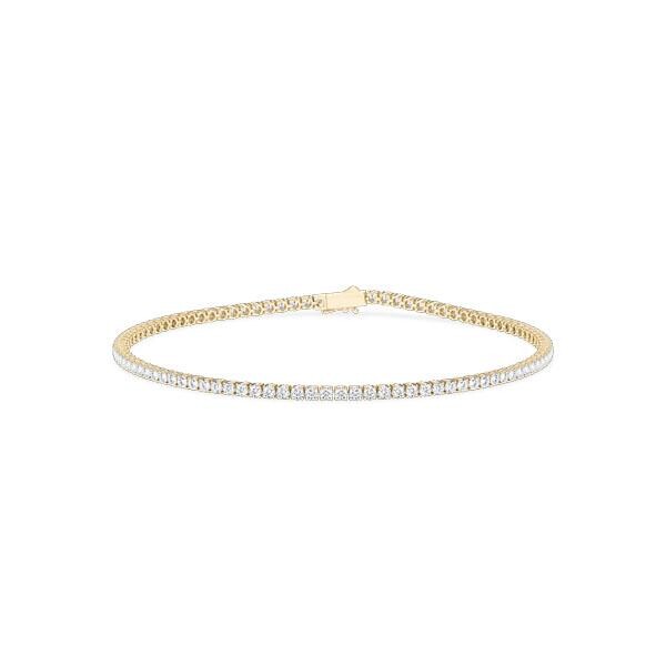 Tennis-Armband Gelbgold 750 zus. 1,044ct. Diamant tw/si RU-1858