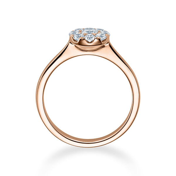 Verlobungsring Solitär Illusion Rotgold RU-1593