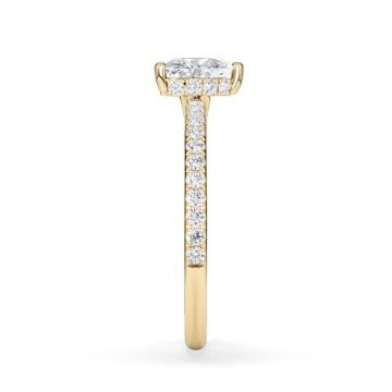 Ring Hidden Halo Gelbgold Rubin 1900