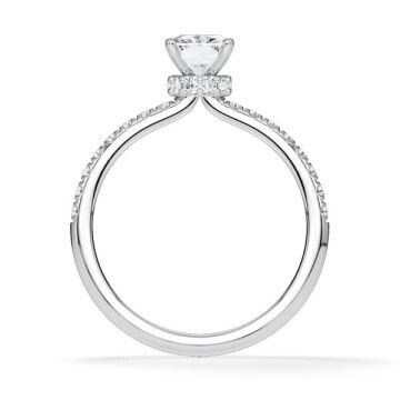 Diamantring Veiled Halo Radiant Platin Rubin 1896