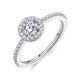 Halo Ring Silber 925 Zirkonia R446