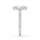 Ring Classic Hidden Halo Marquise Diamant Platin Rubin 1901