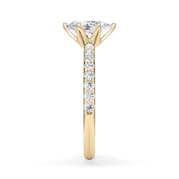Hollywood Ring Tropfen Diamant Gelbgold Rubin 1884