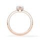 Ring Hidden Halo Rotgold Rubin 1900