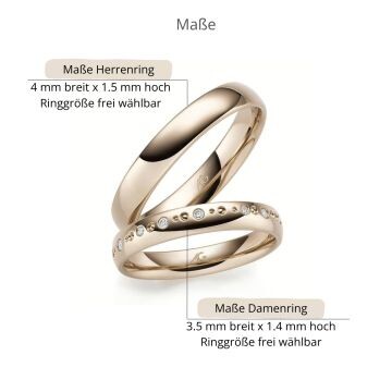 Trauringe Haselnussgold Dots Brillant AG31284