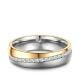 Partnerring Trauring Edelstahl Gold Zirkonia Marrya ES-32