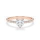 Verlobungsring Rotgold mit Herz-Diamant von Rubin RU-1900