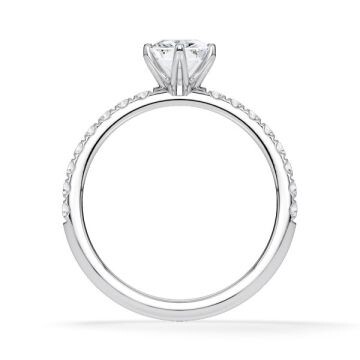 Hollywood Ring Radiant Platin Rubin 1886