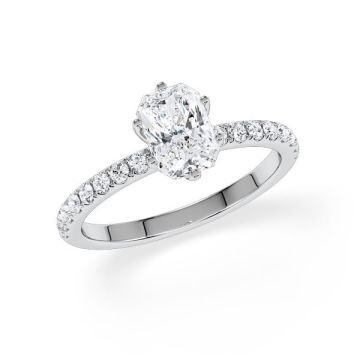 Hollywood Ring Radiant Platin Rubin 1886