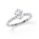 Hollywood Ring Radiant Platin Rubin 1886