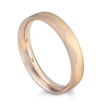 Eheringe Wave Sunrise & Blush Brillant 0,96 ct.