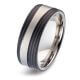 Trauringe Titan & Carbon Brillant 0,090 ct.