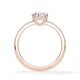 Ring Classic Hidden Halo Tropfen Rotgold Rubin 1903