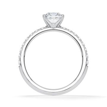 Hollywood Ring Platin Princess Rubin 1855