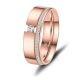 Eheringe Partnerringe Memoire Edelstahl Rot Set ES-E44