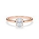 Verlobungsring Hidden Halo Oval Rotgold RU-1902