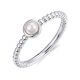 Kugelring Bead mit Perle Silber Gisser R477WP