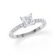 Hollywood Ring Platin Princess Rubin 1855