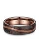 Herrenring Carbon Bronce Wellendesign CB-05