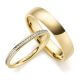 Edelstahlring mit Beisteckring Gold NS-E12