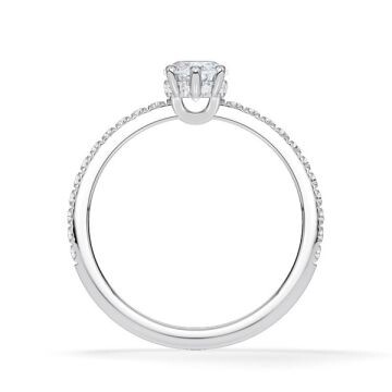 Ring Classic Hidden Halo Marquise Diamant Platin Rubin 1901