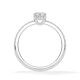 Ring Classic Hidden Halo Marquise Diamant Platin Rubin 1901