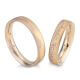 Eheringe Wave Sunrise & Blush Brillant 0,96 ct.