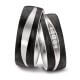 Trauringe Titan & Carbon Brillant 0,090 ct.