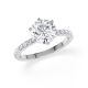 Hollywood Ring Brillant Weißgold Rubin 1888