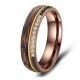 Eheringe Partnerringe Carbon Bronce Gold CB-06