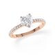 Ring Hidden Halo Rotgold Rubin 1900