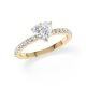 Hollywood Ring Herz Diamant Gelbgold Rubin 1887
