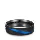 Eheringe Black Titanium Blue Ocean Zirkonia BT-17