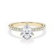 Hollywood Ring Classic Tropfen Gelbgold RU-1884
